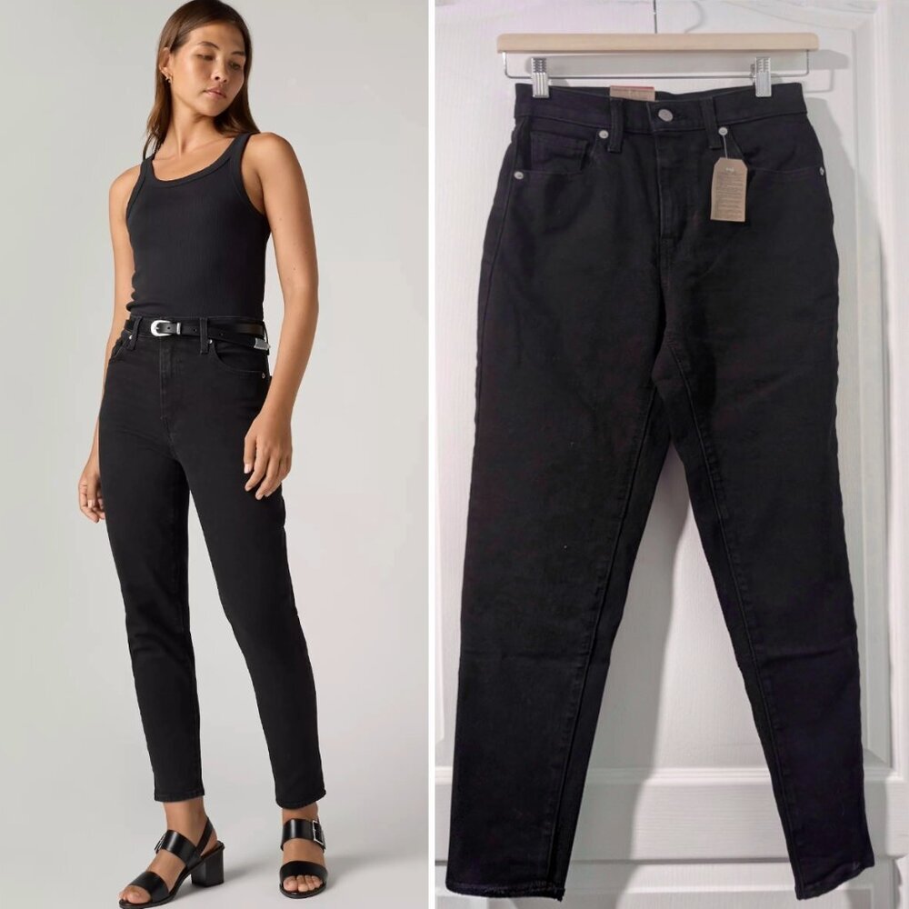 Levi's | High-waisted Mom Jeans In Flash Black